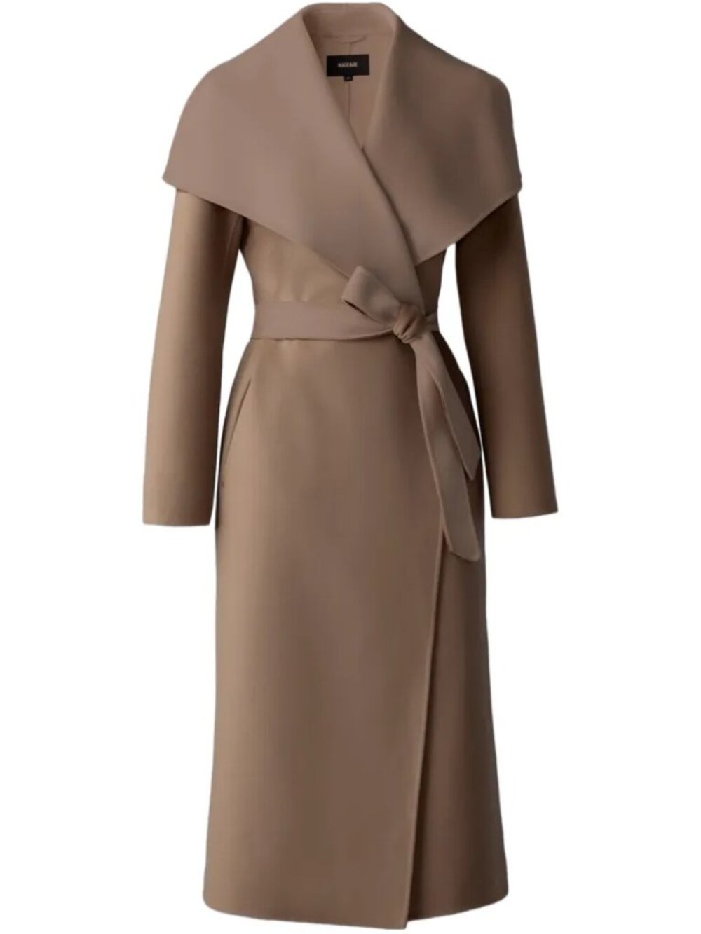 Mackage Light Camel Mai Double Face Wool Coat, XS